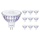 Mehrfachpackung 10x Philips LEDspot VLE GU5.3 MR16 7.5W 12V 927 36D (MASTER) | Extra Warmweiß - Dimmbar - Ersatz für 50W